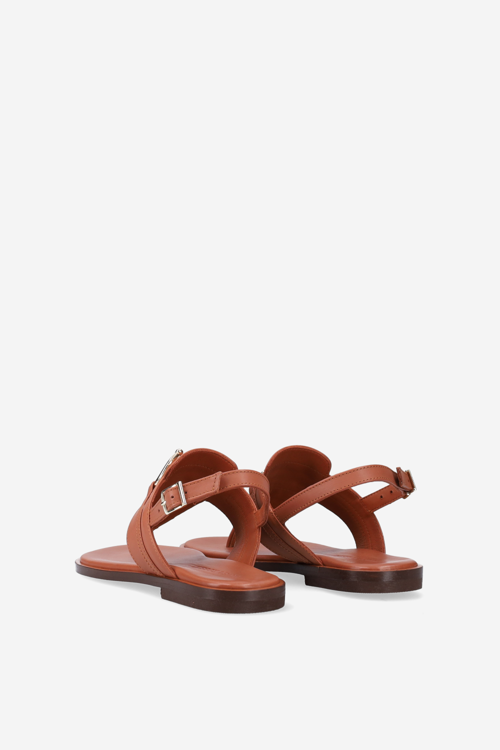 Buckled leather sandals