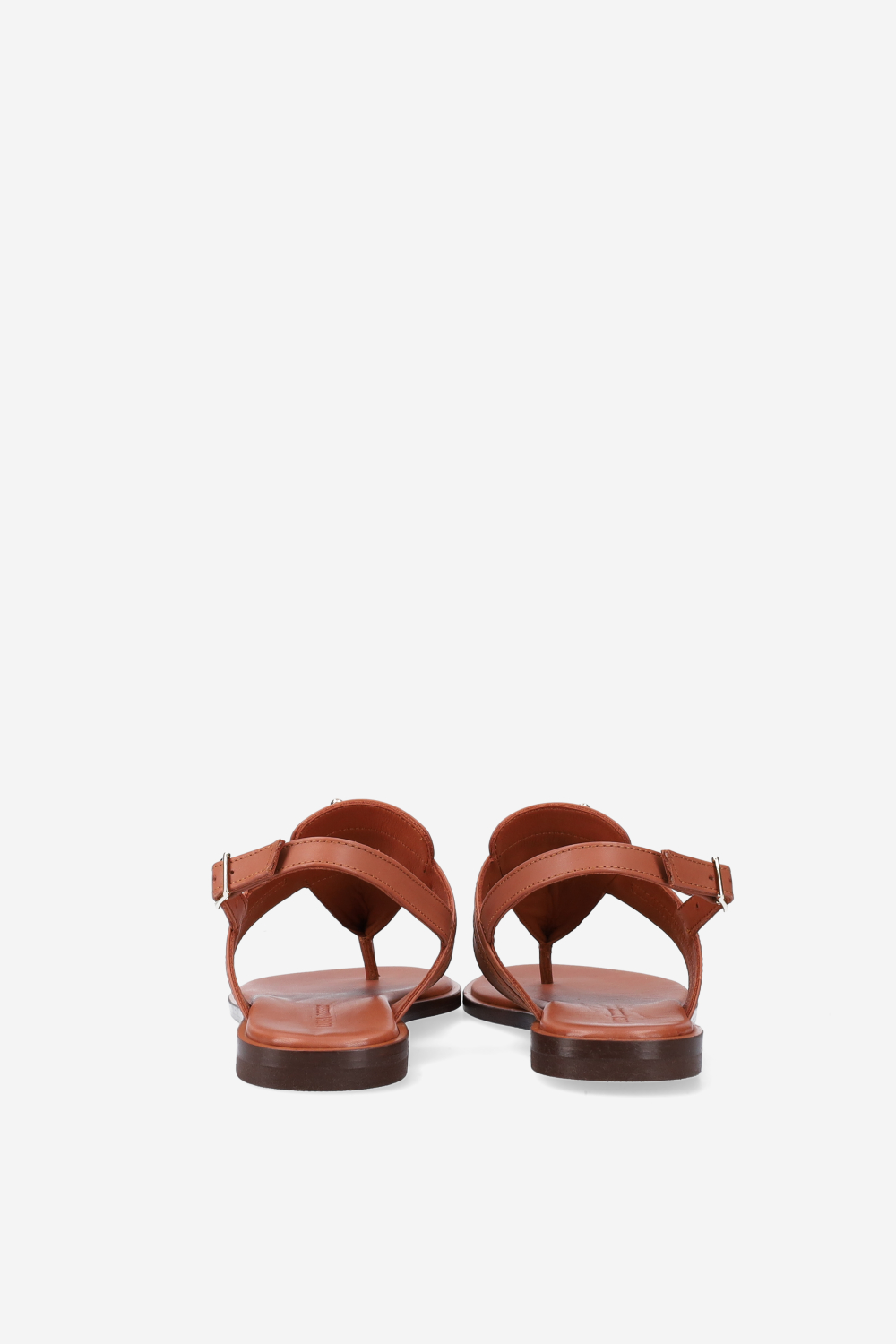 Buckled leather sandals