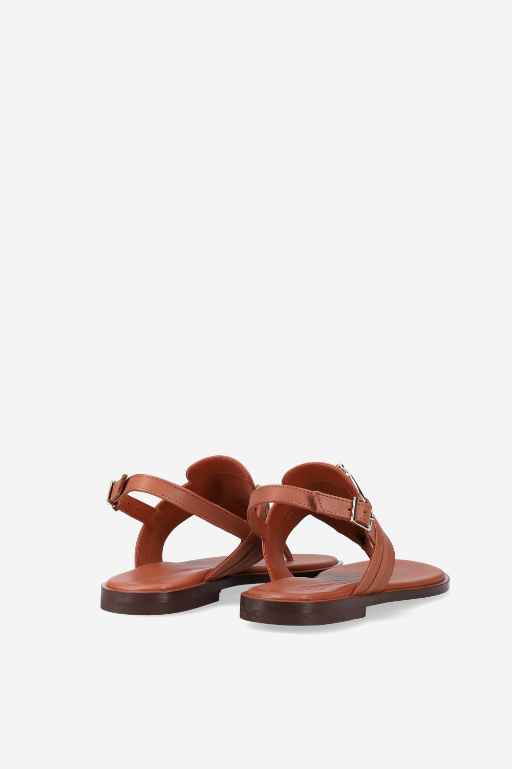 Buckled leather sandals
