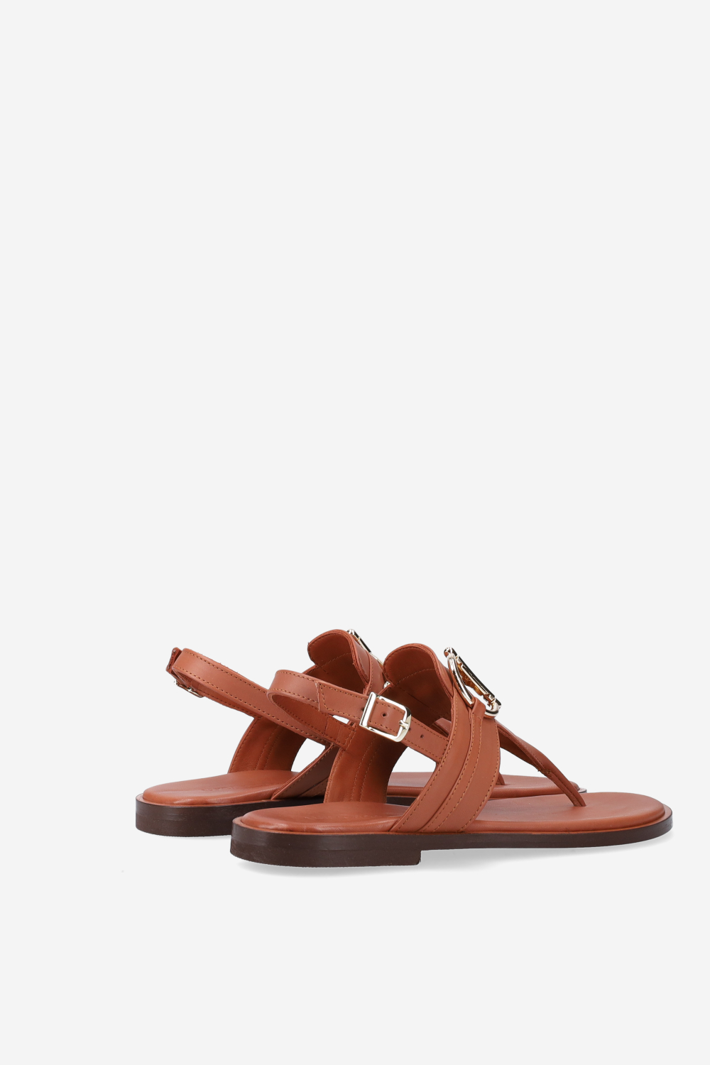Buckled leather sandals