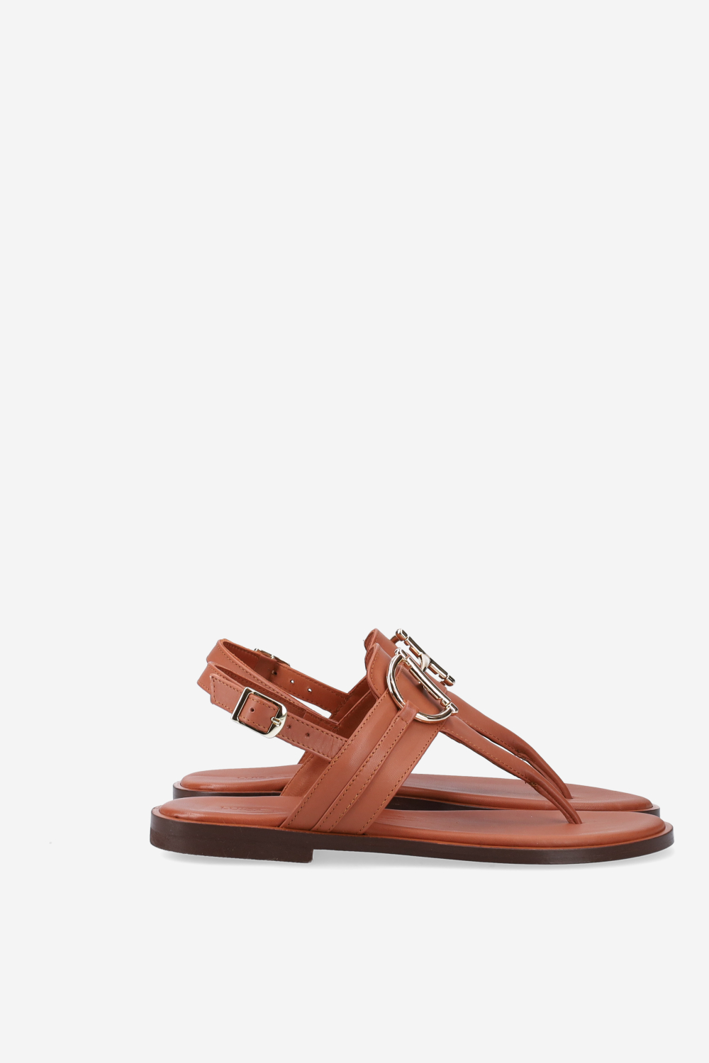 Buckled leather sandals