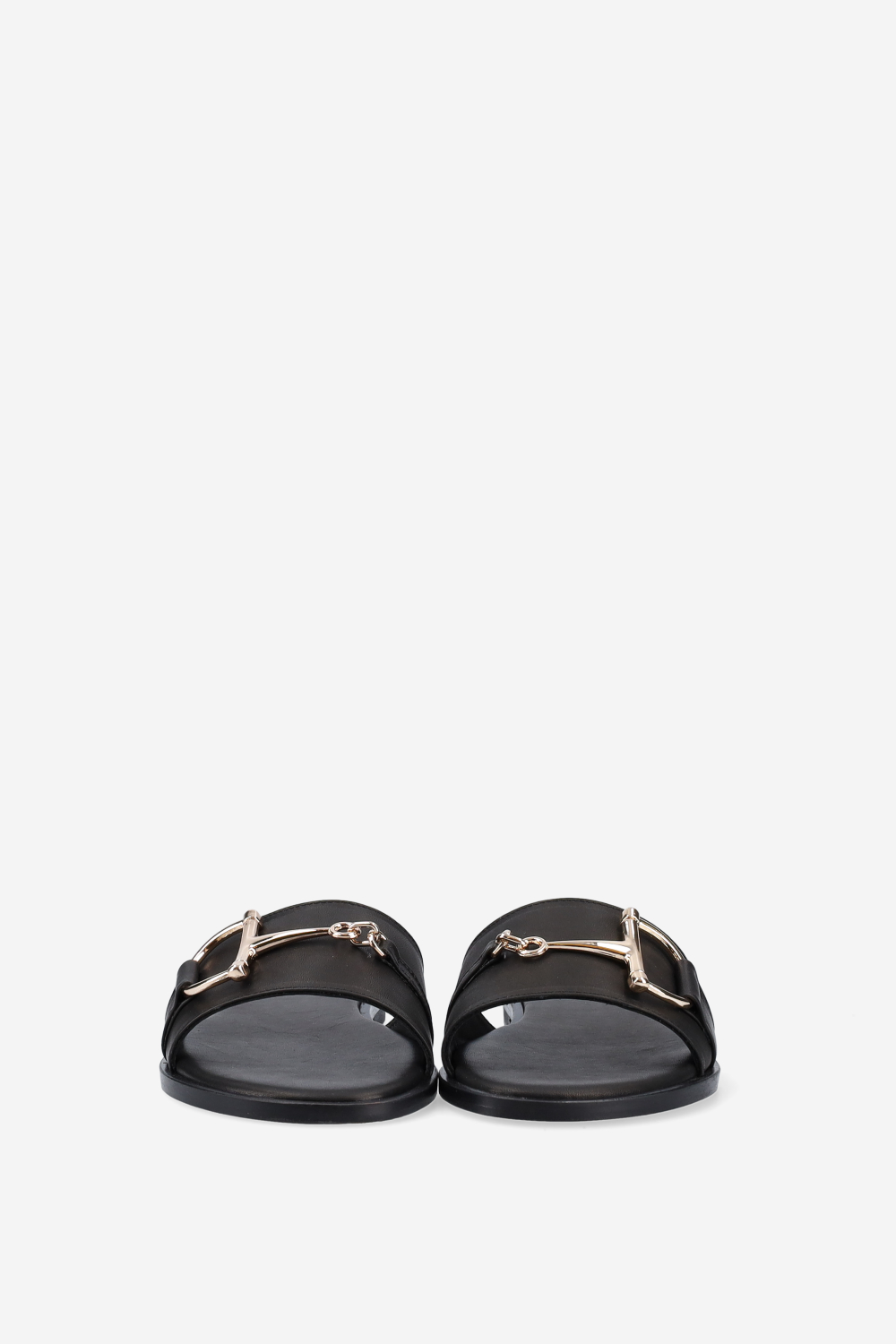 Buckled leather sandals
