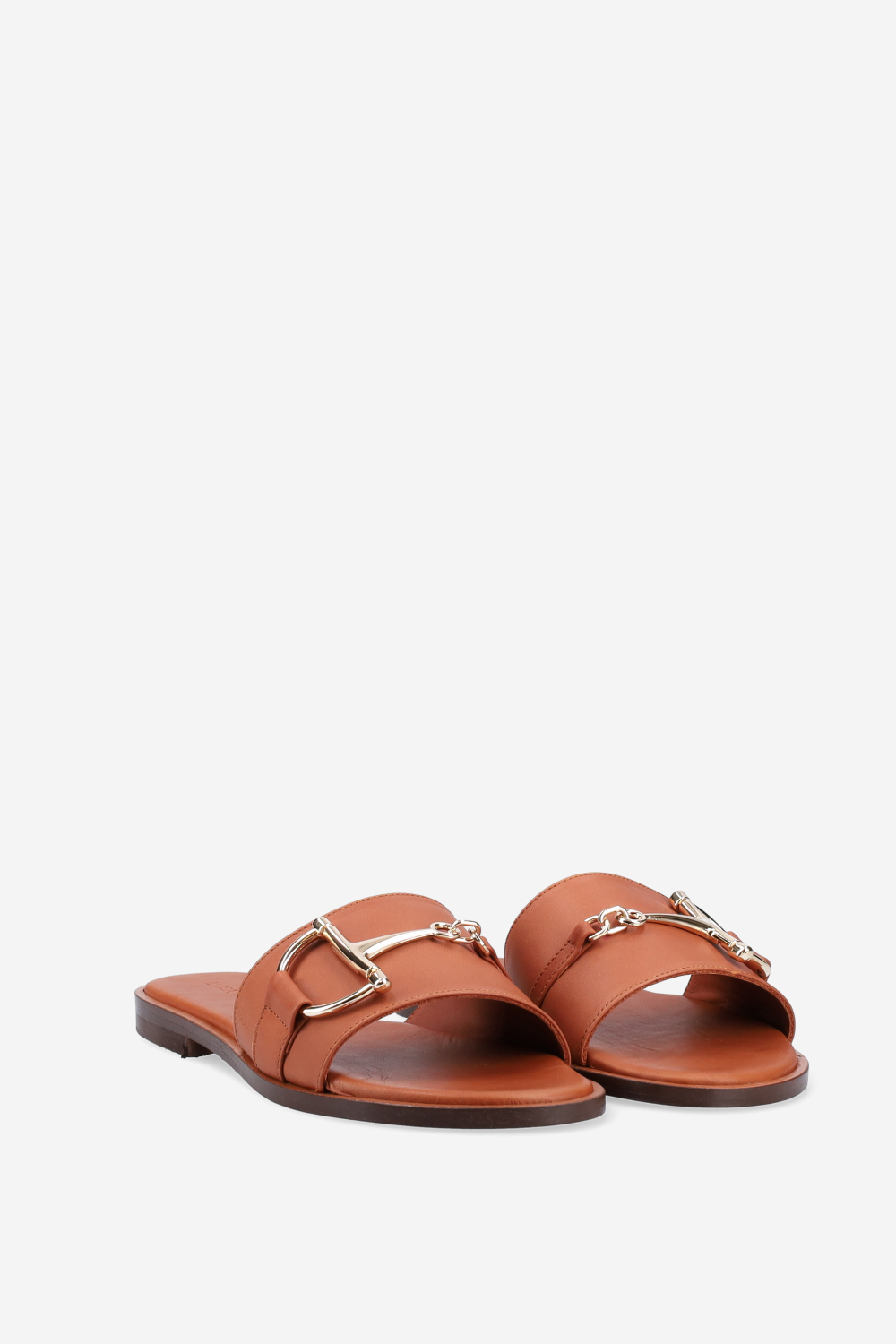 Buckled leather sandals