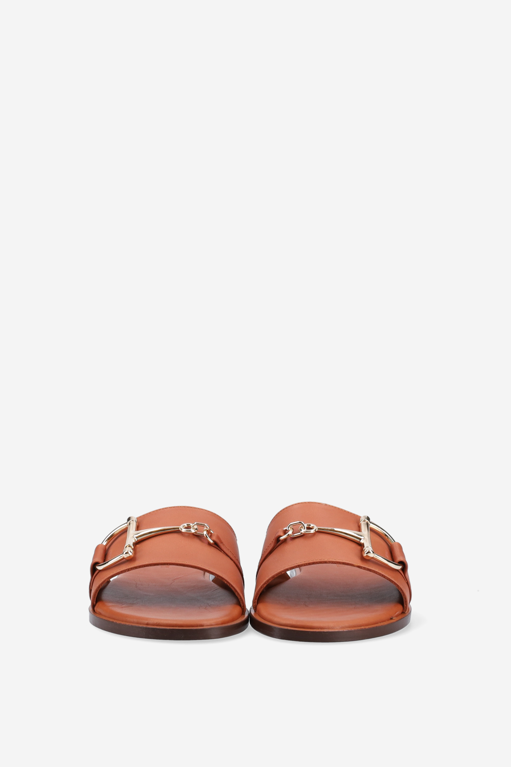 Buckled leather sandals