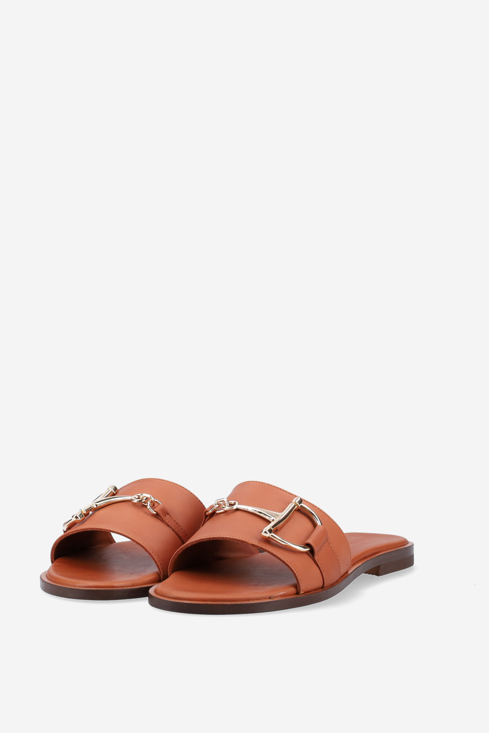 Buckled leather sandals