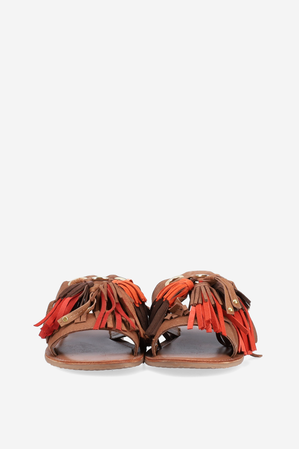 Tassel suede sandals