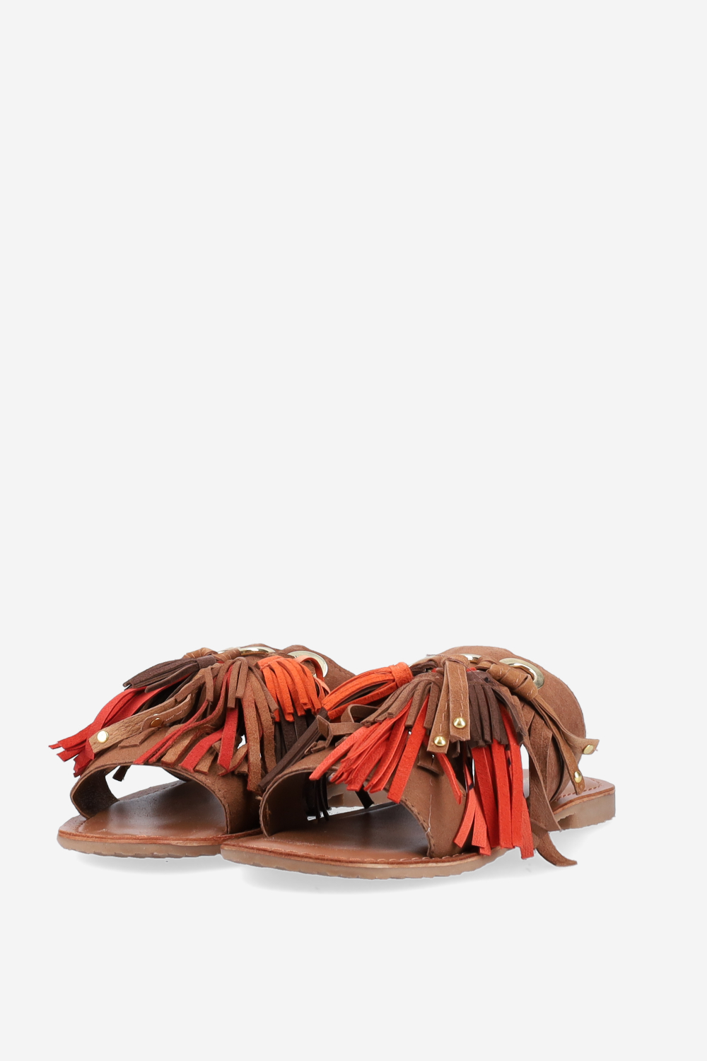 Tassel suede sandals