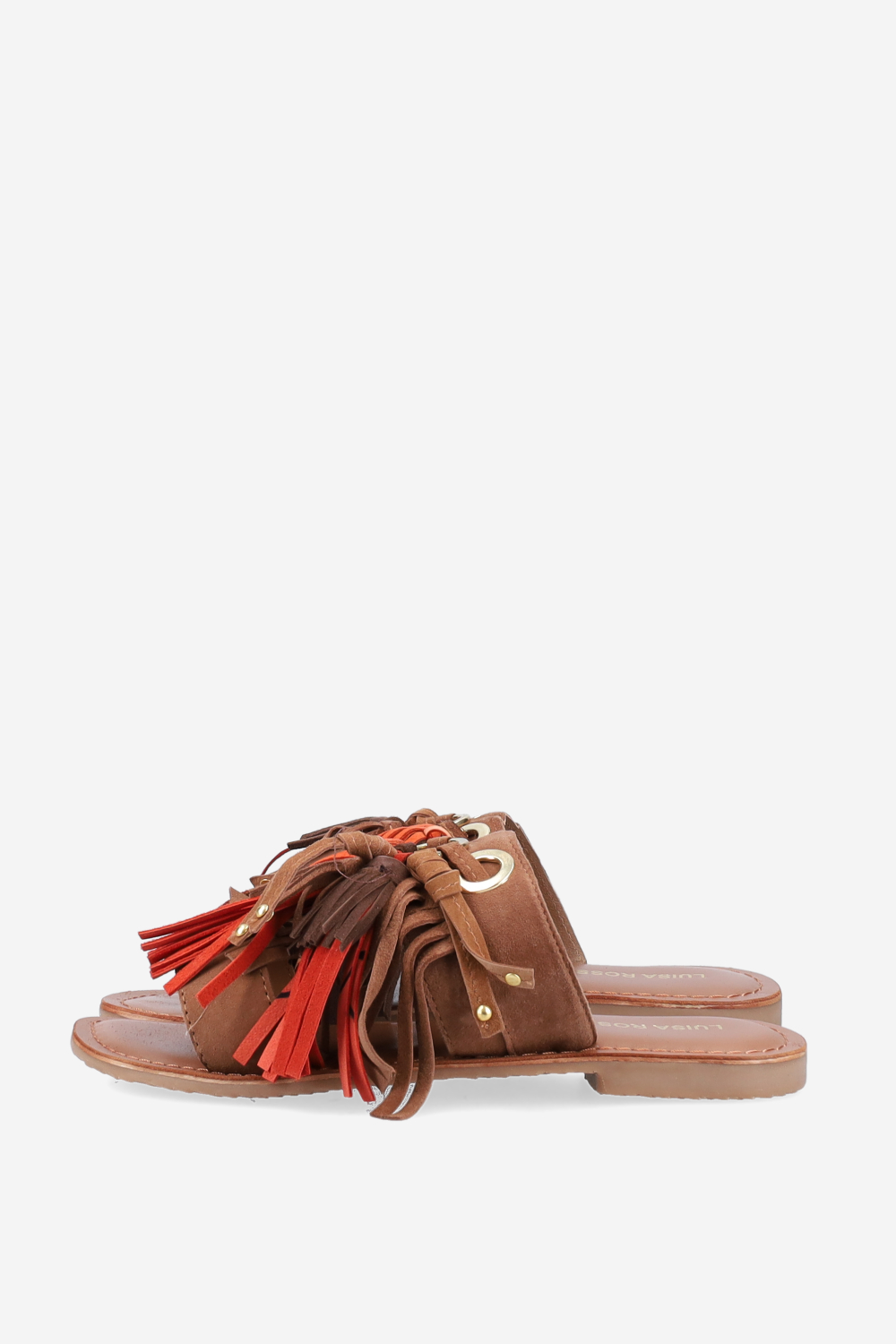 Tassel suede sandals