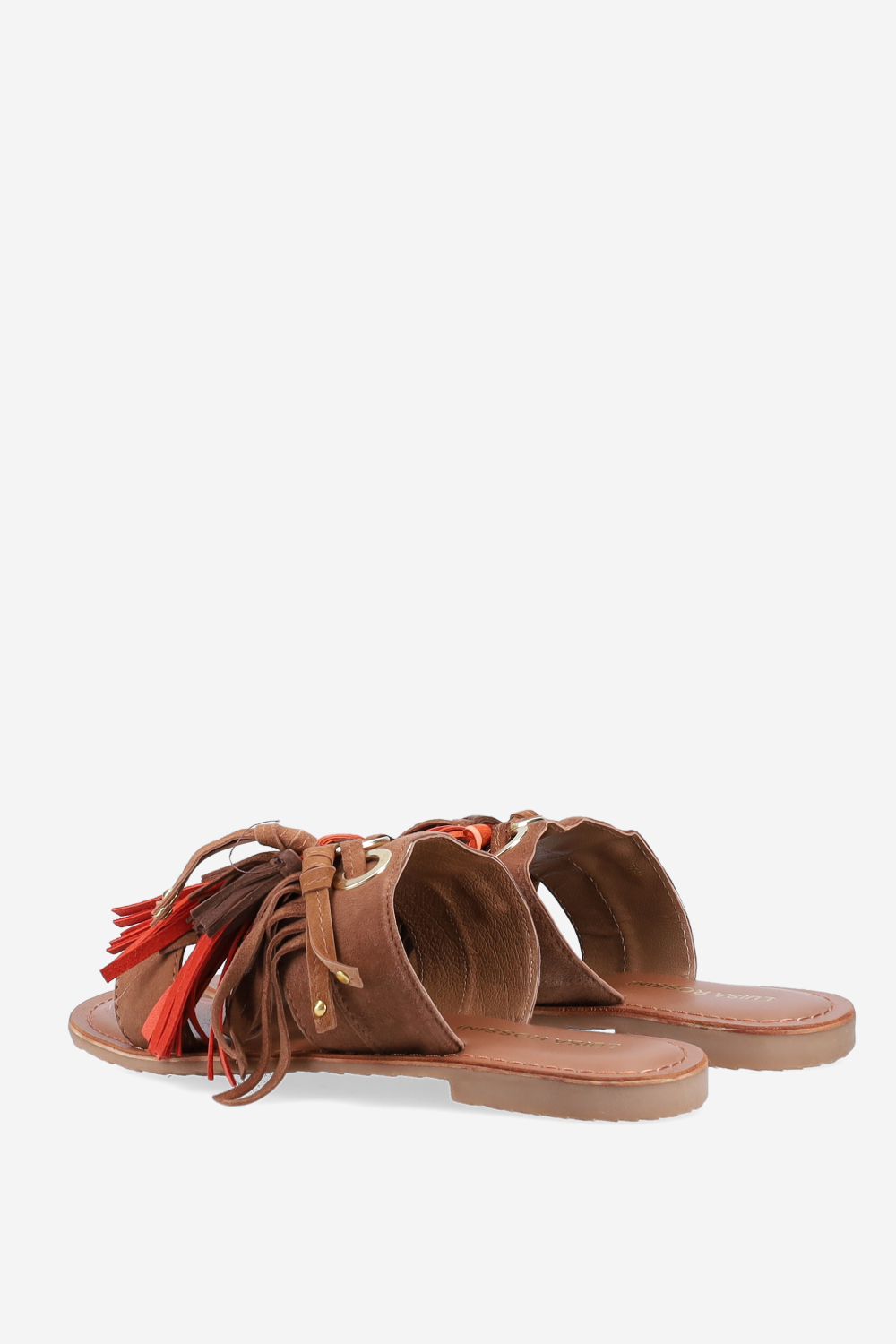 Tassel suede sandals