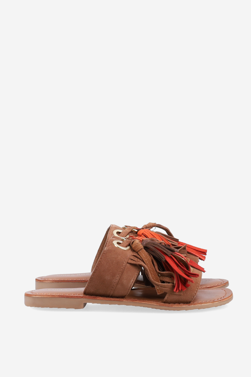 Tassel suede sandals