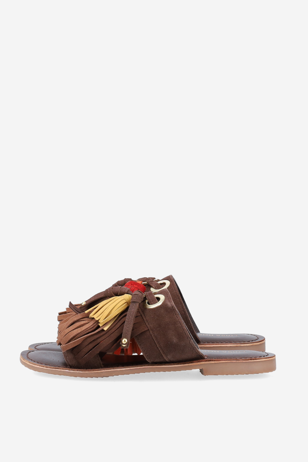 Tassel suede sandals