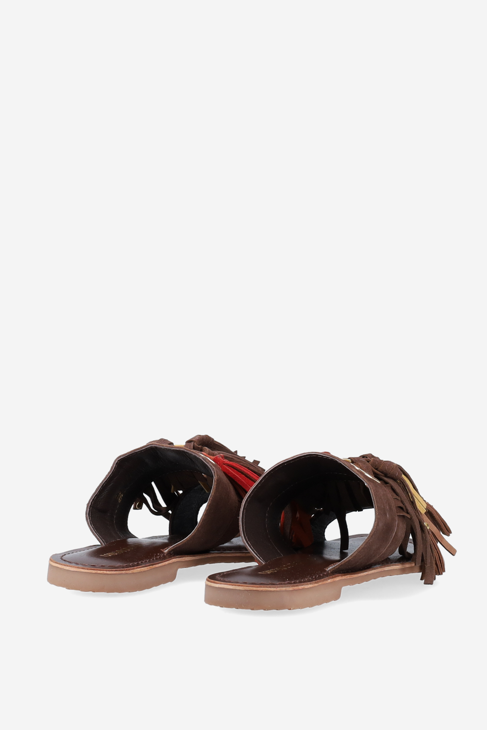 Tassel suede sandals