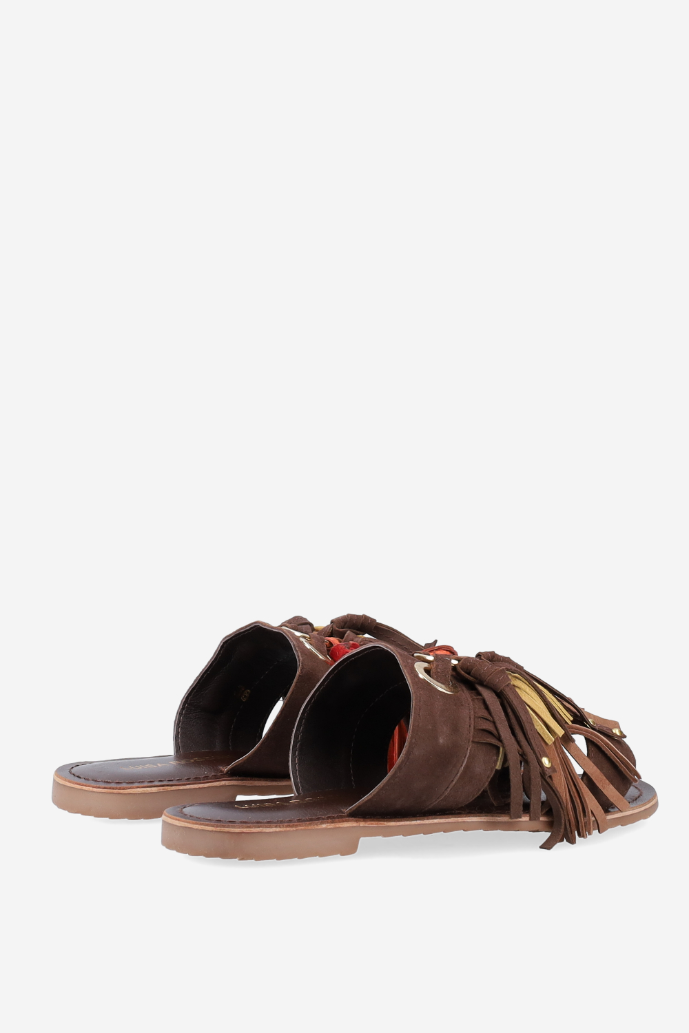 Tassel suede sandals
