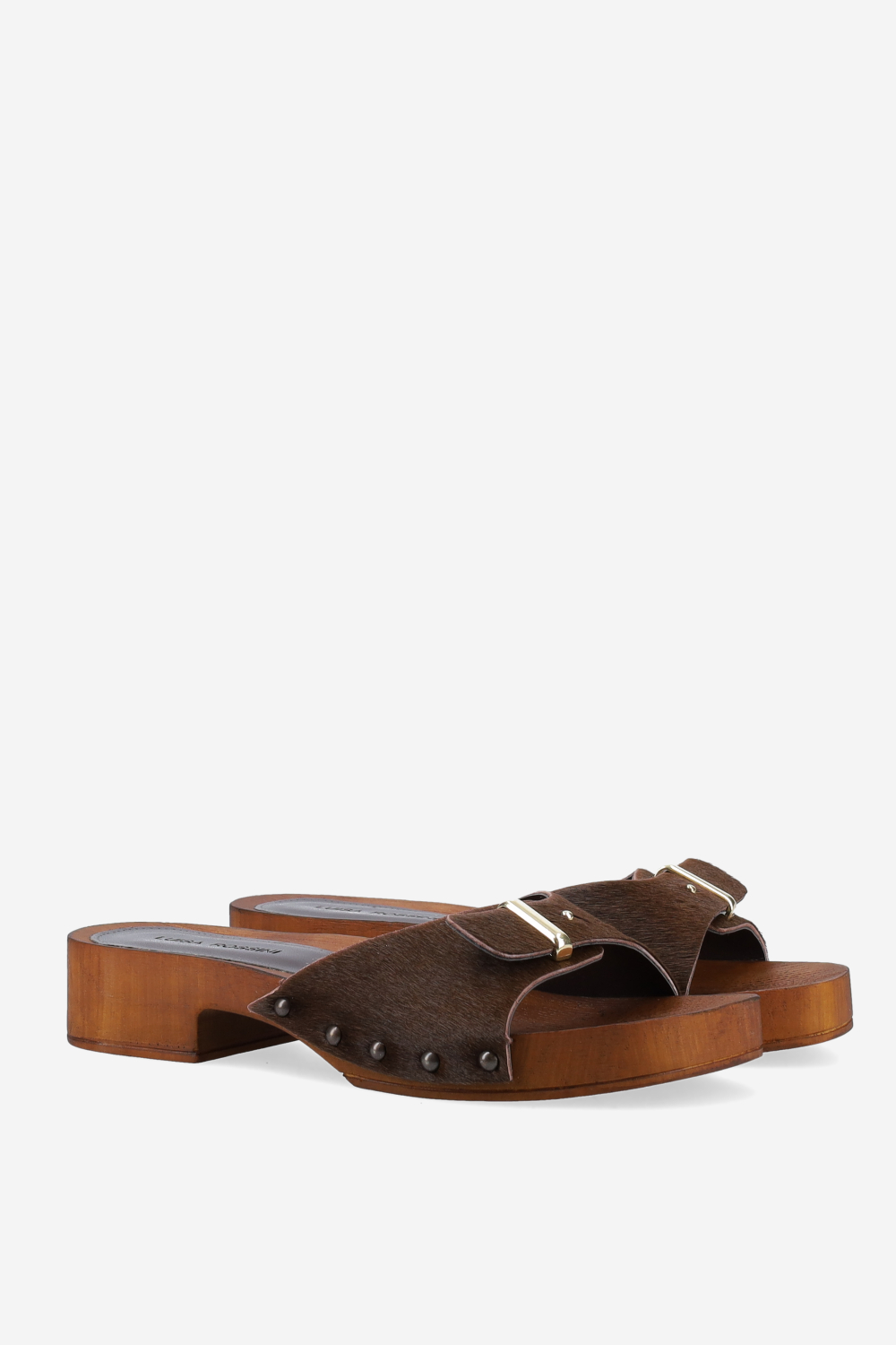 Mansfield pony leather sandals