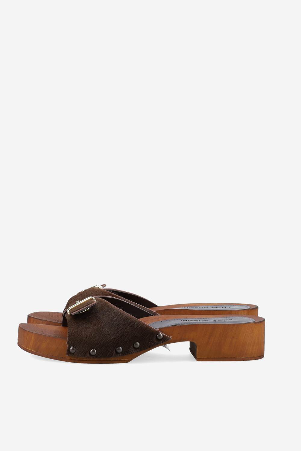 Mansfield pony leather sandals