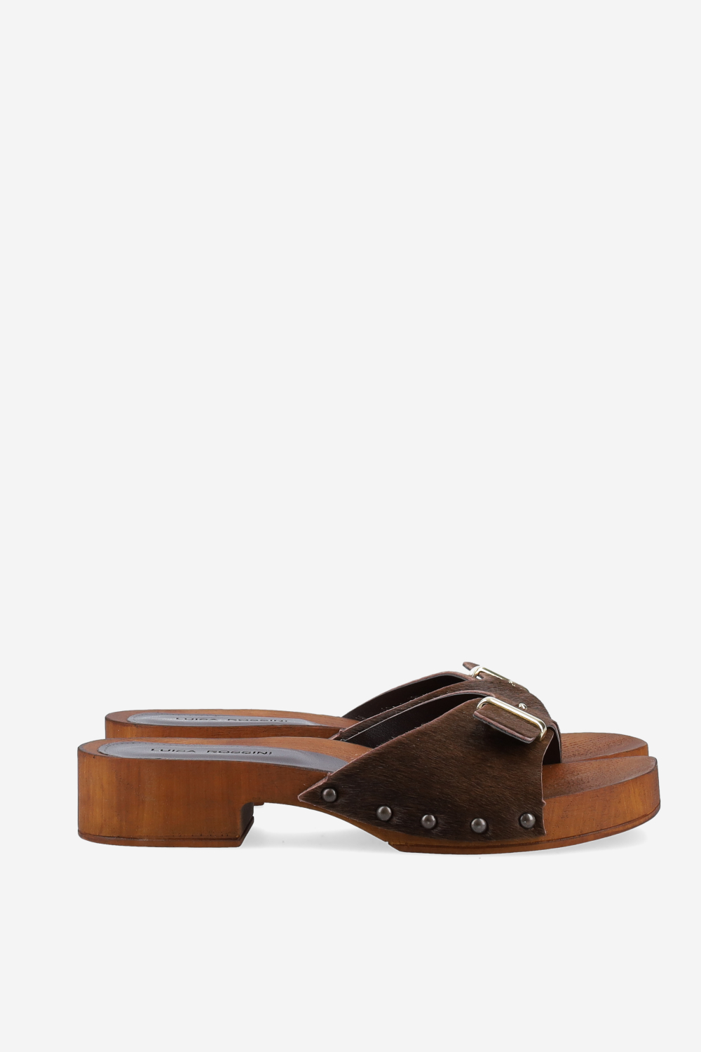 Mansfield pony leather sandals