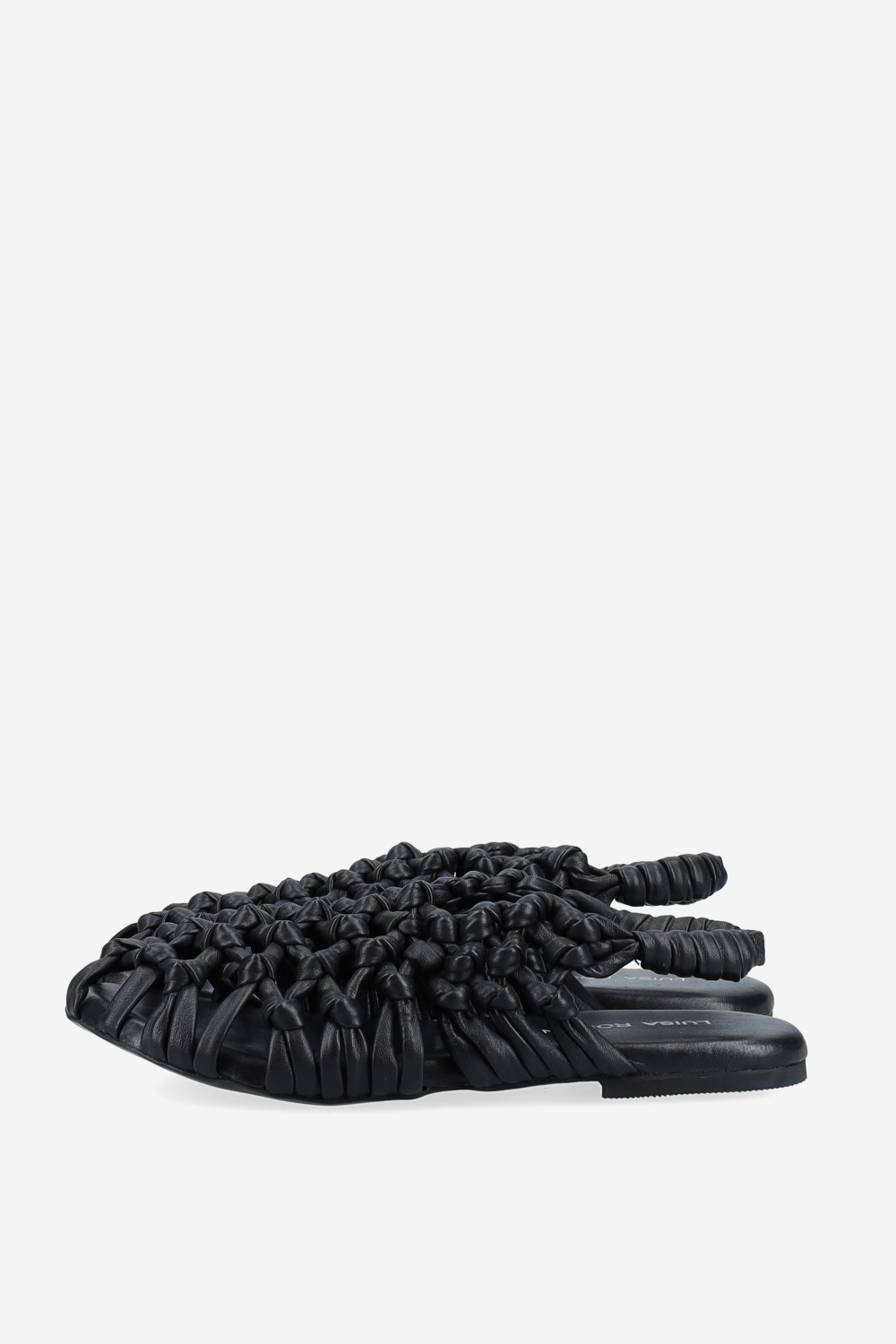 Knotted leather sandals