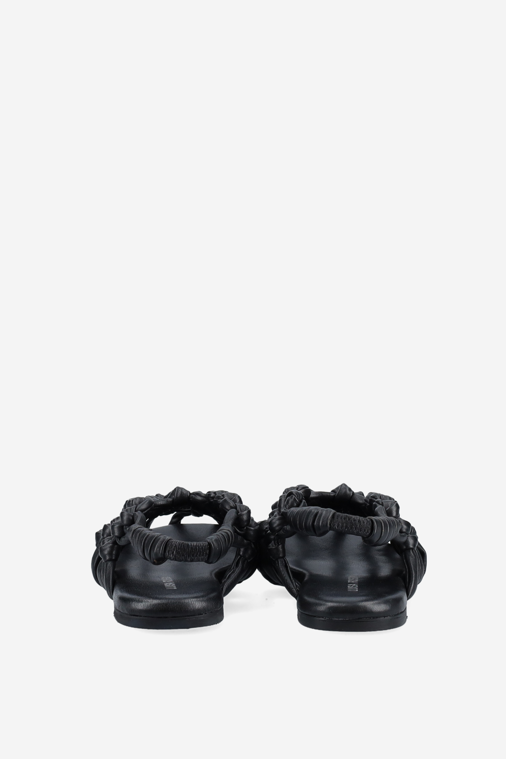 Knotted leather sandals