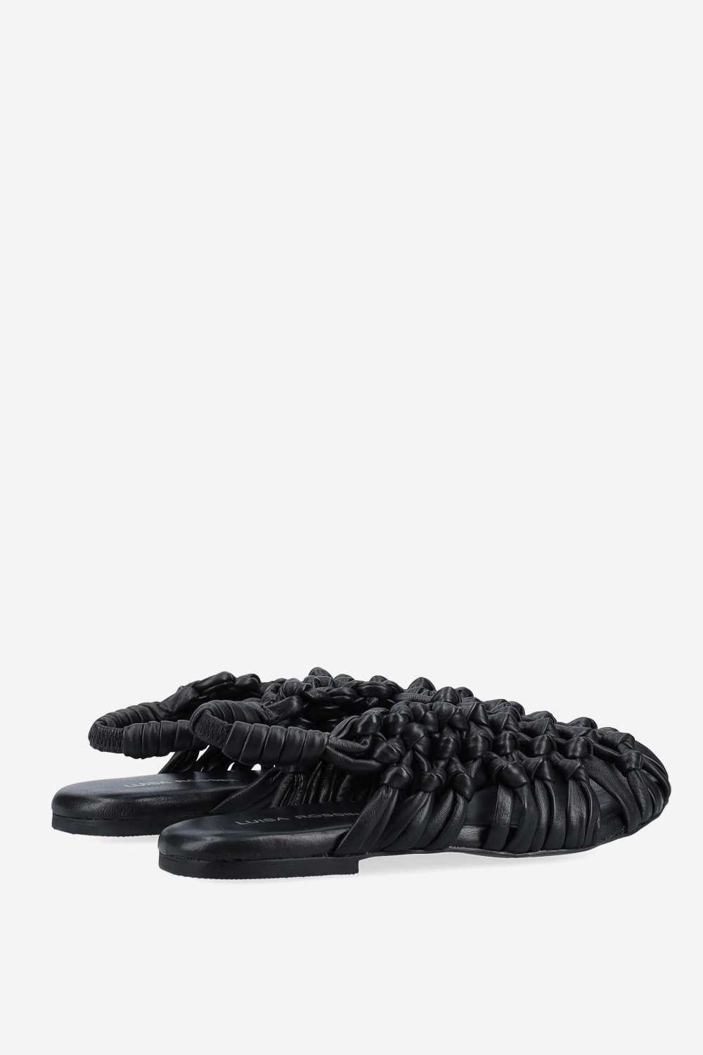 Knotted leather sandals