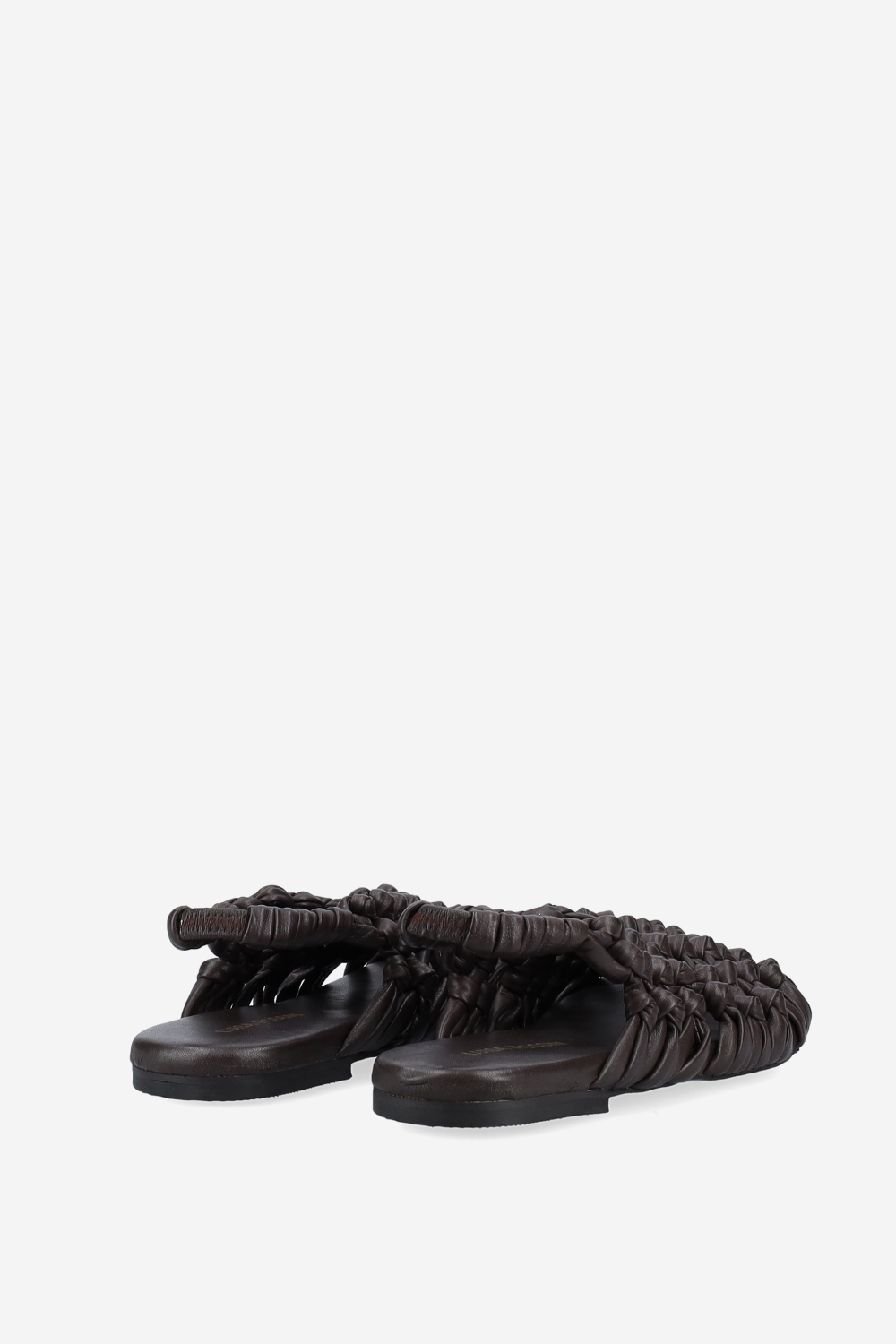 Knotted leather sandals