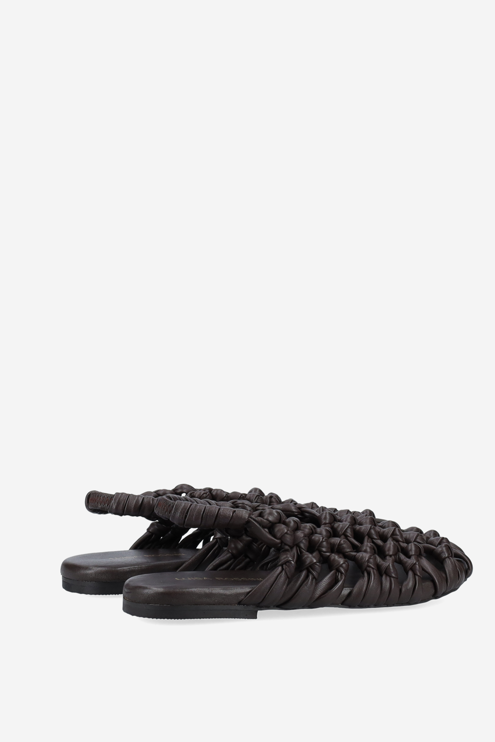 Knotted leather sandals