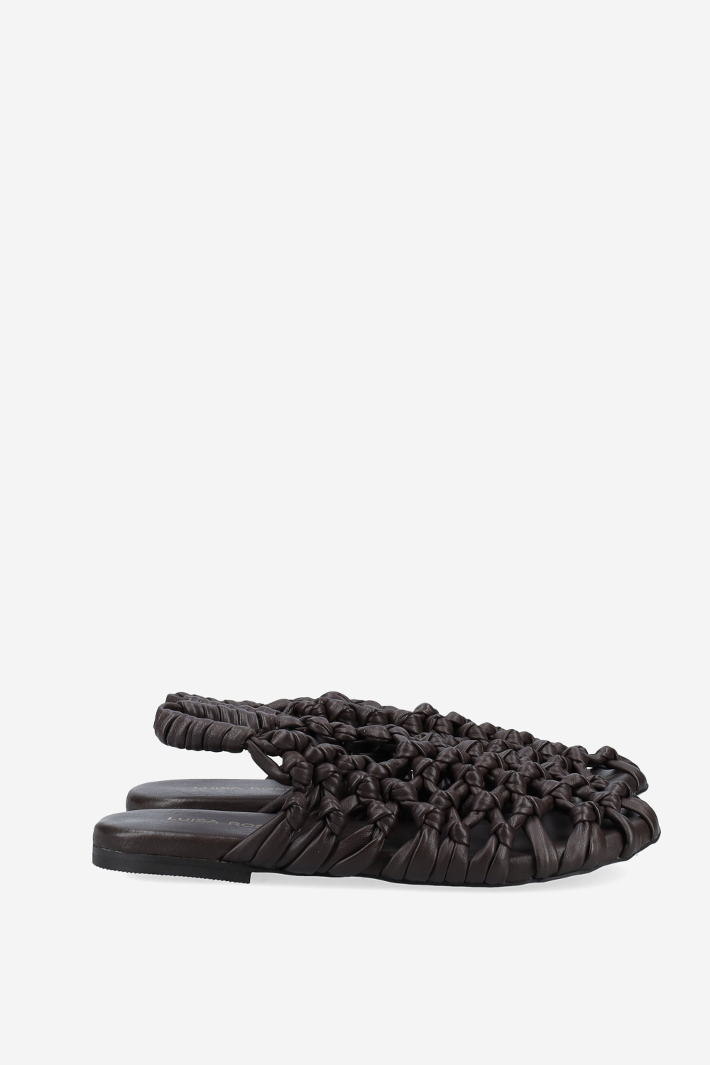 Knotted leather sandals