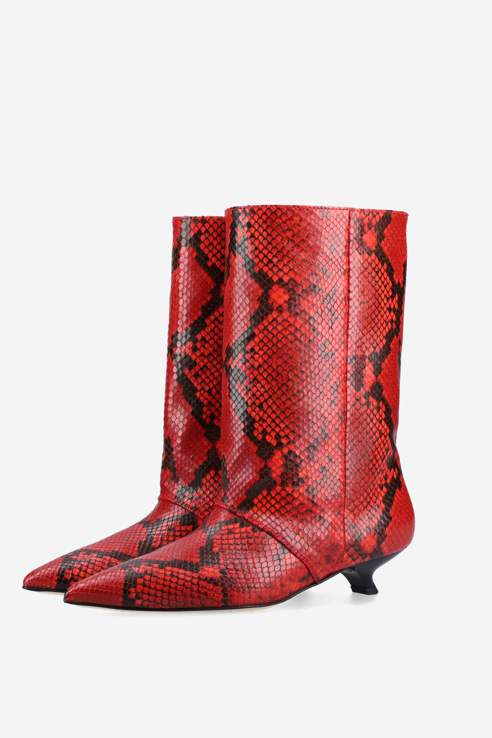 Unforgettable pitone leather boots