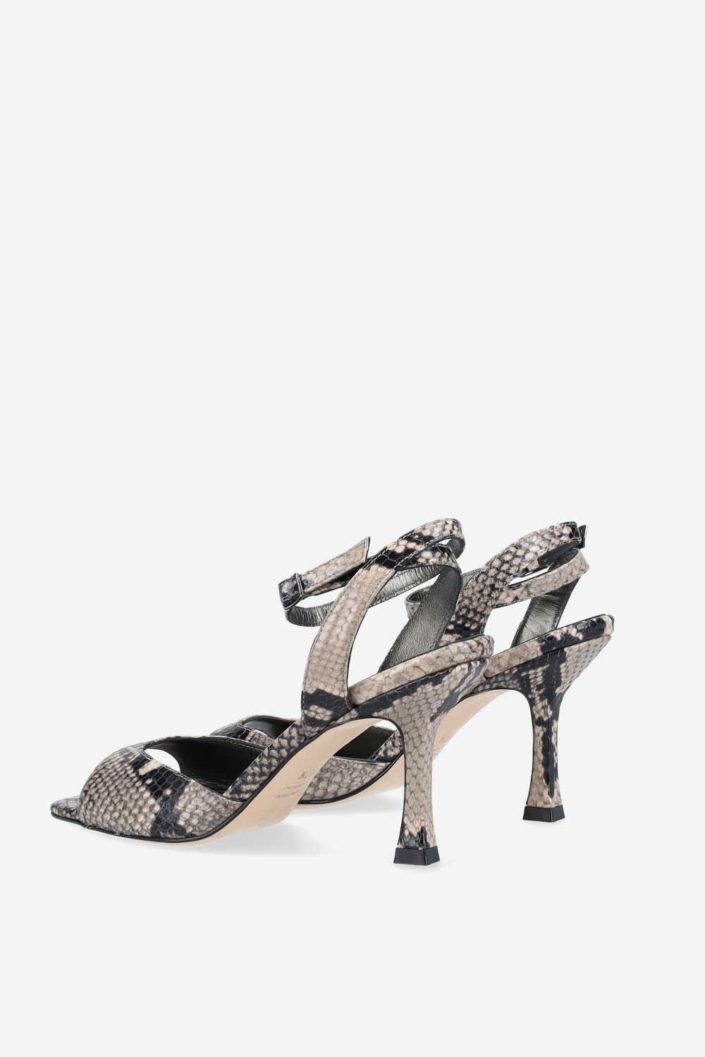 Dial Drunk pitone leather heeled sandals