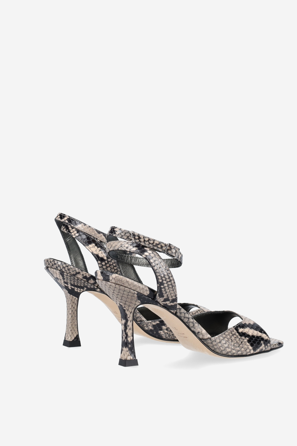 Dial Drunk pitone leather heeled sandals