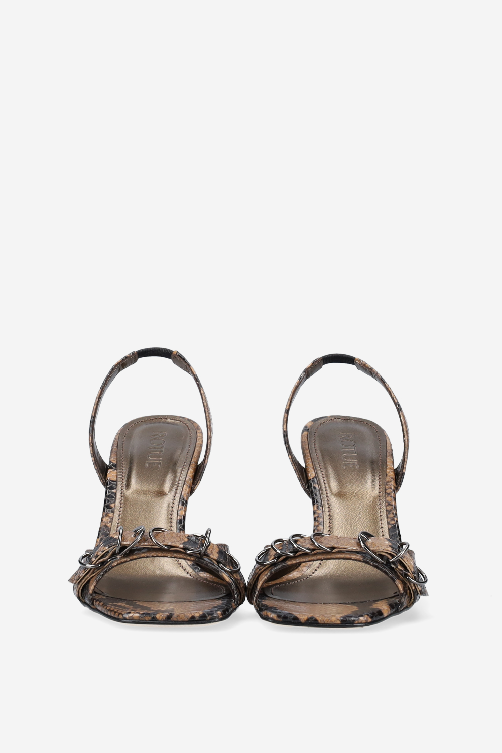 Twenties pitone leather sandals