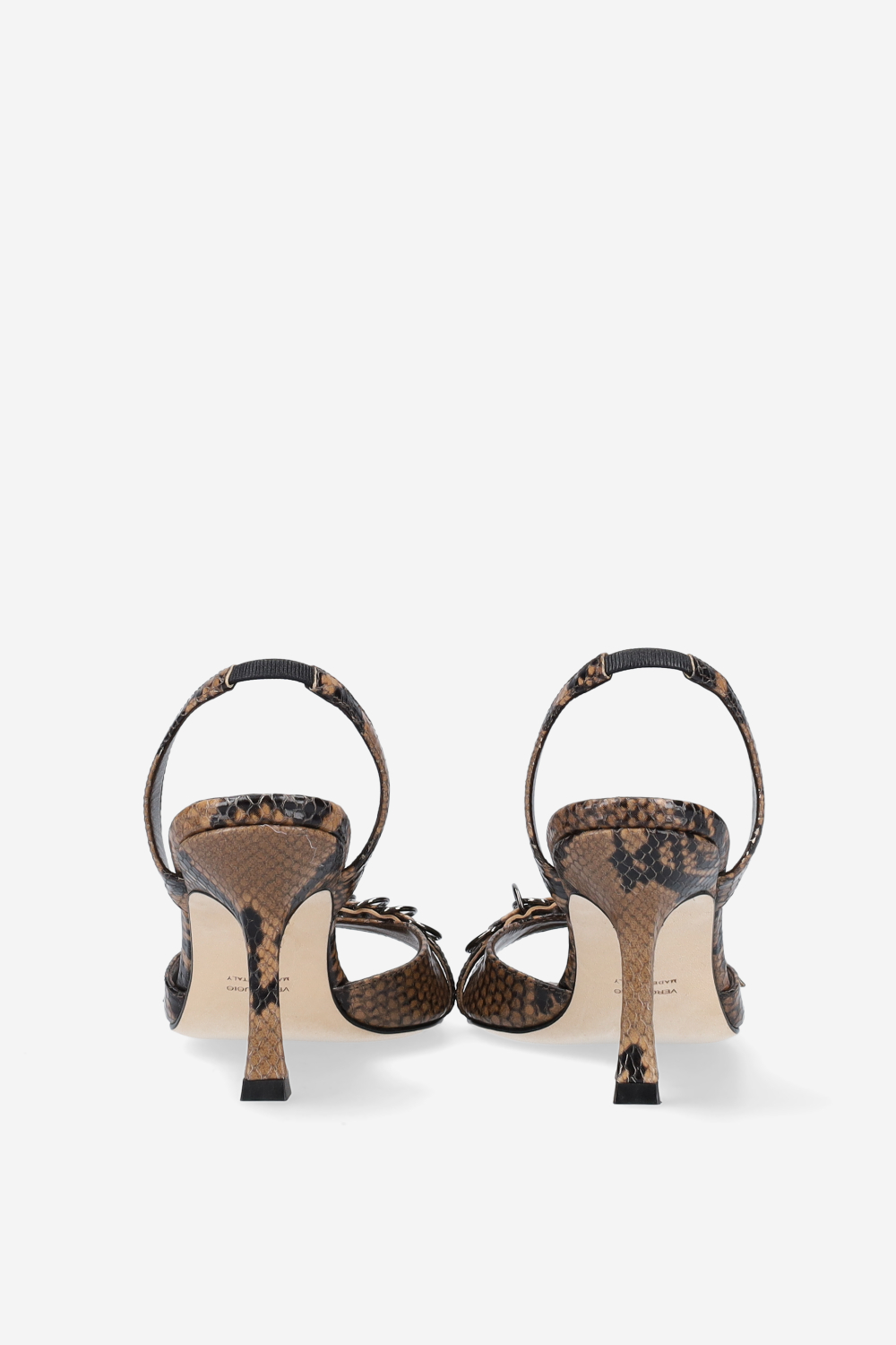 Twenties pitone leather sandals