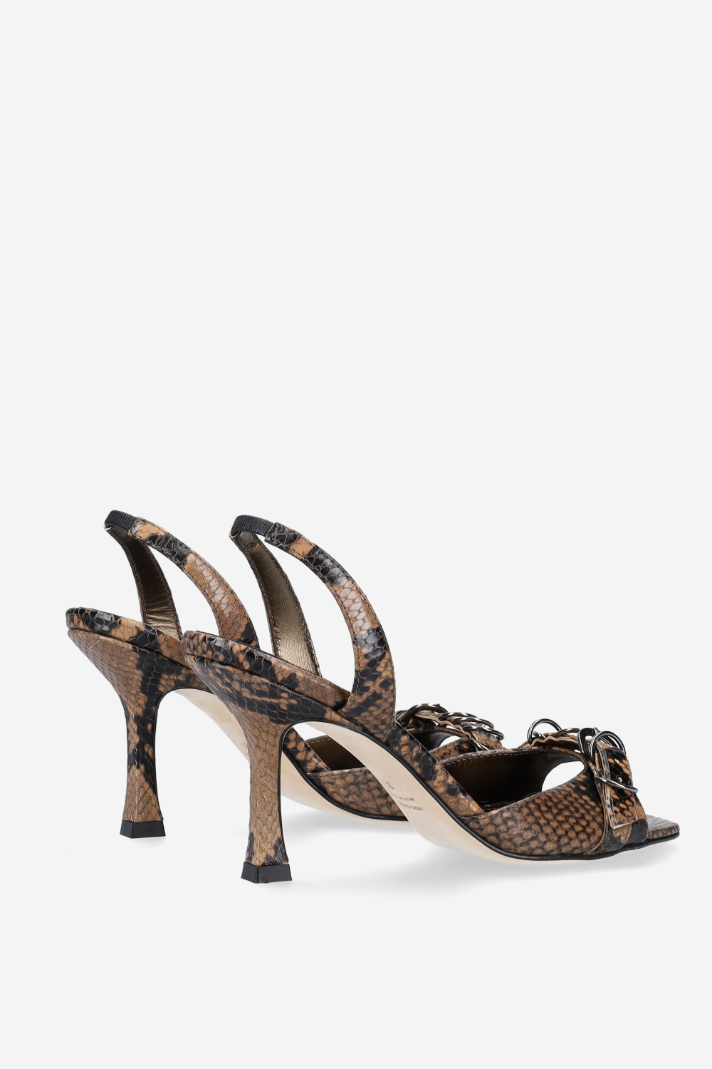 Twenties pitone leather sandals