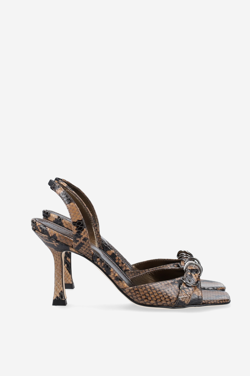 Twenties pitone leather sandals