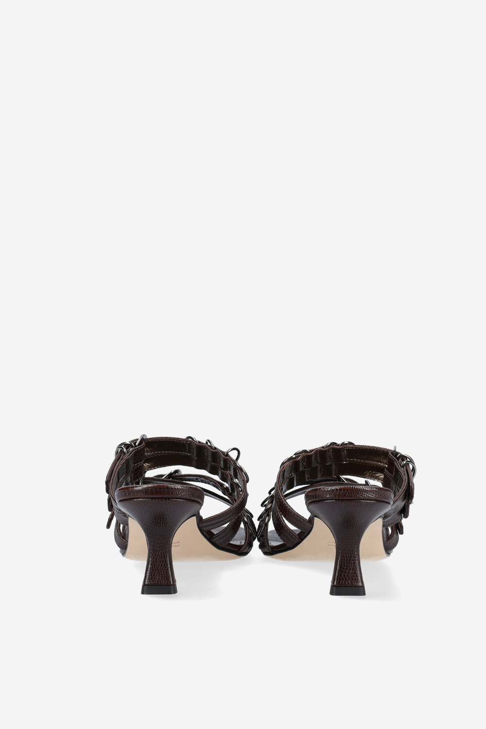 Candy paint leather sandals