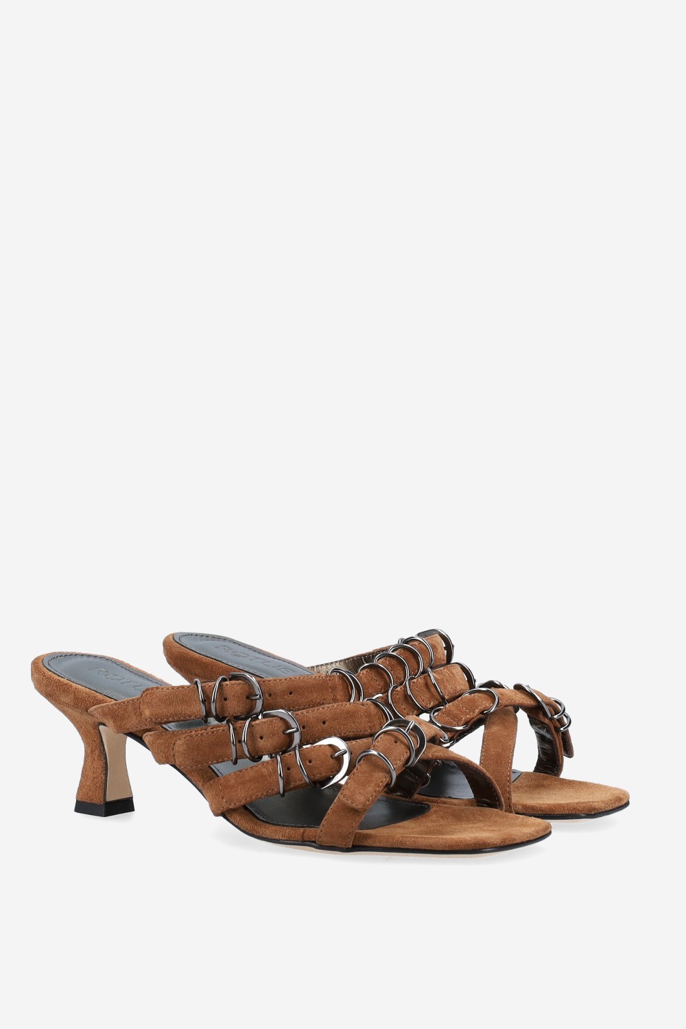 Candy paint suede sandals