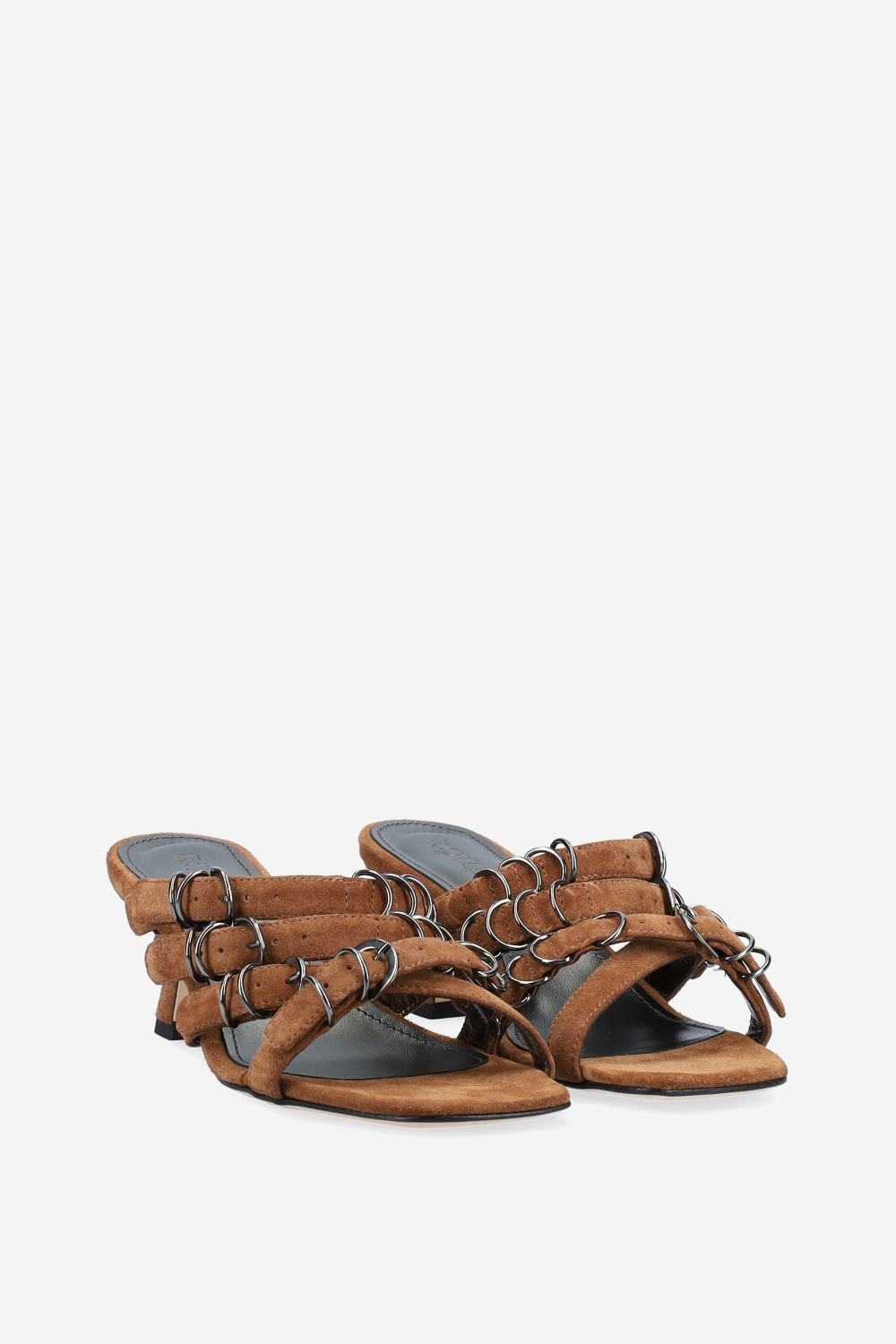 Candy paint suede sandals