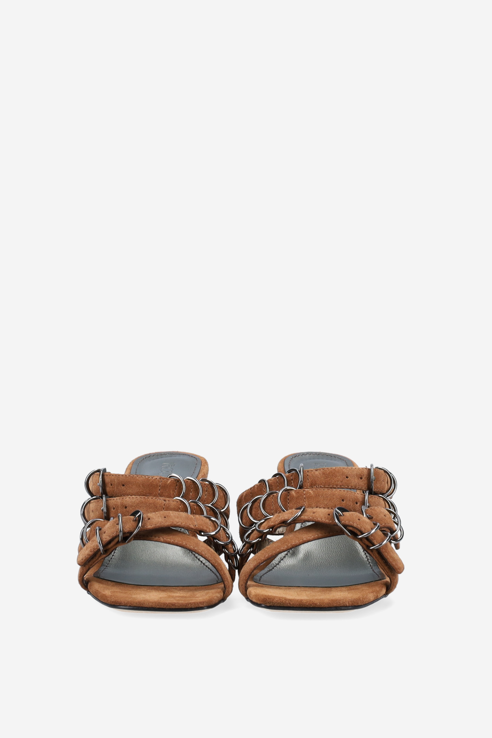 Candy paint suede sandals