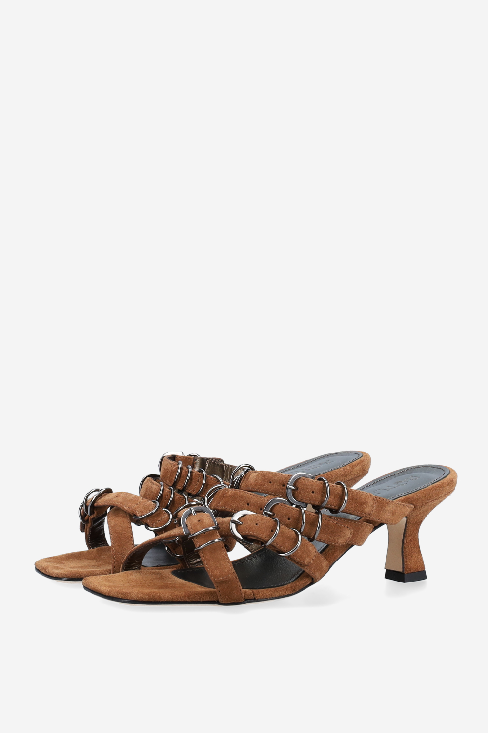 Candy paint suede sandals