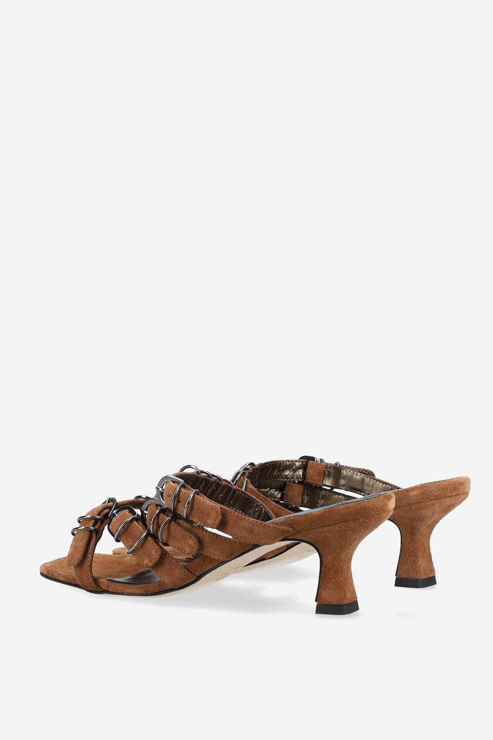 Candy paint suede sandals