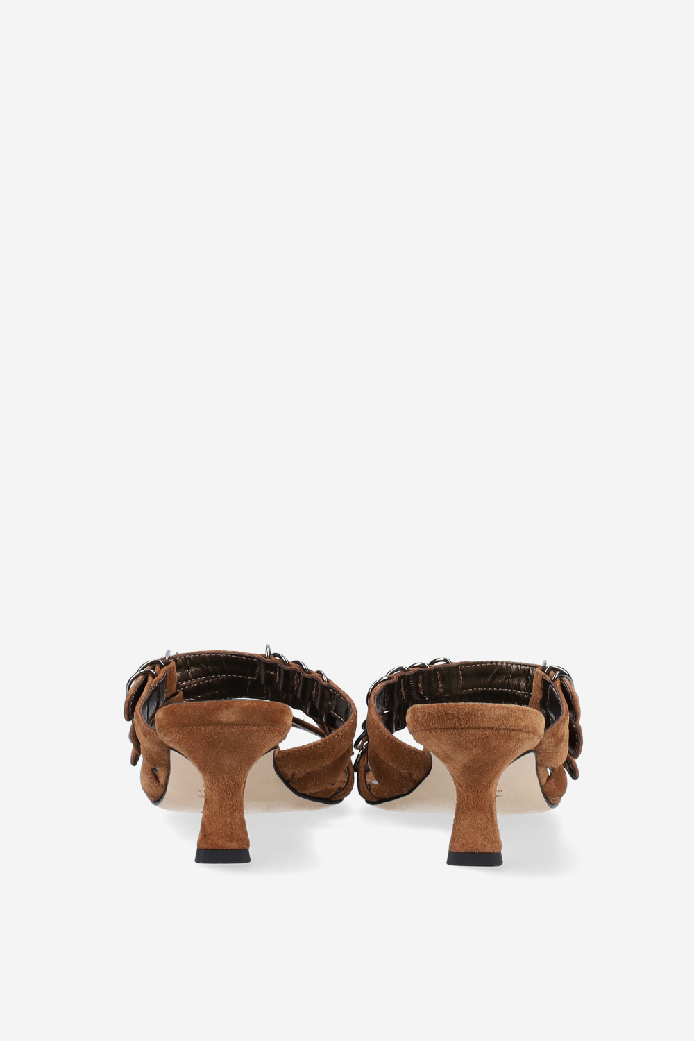 Candy paint suede sandals