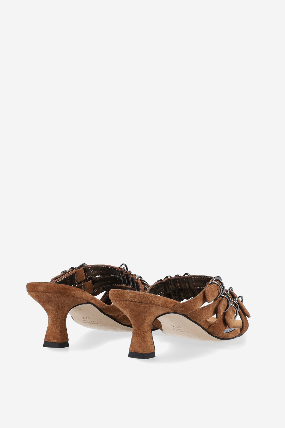 Candy paint suede sandals