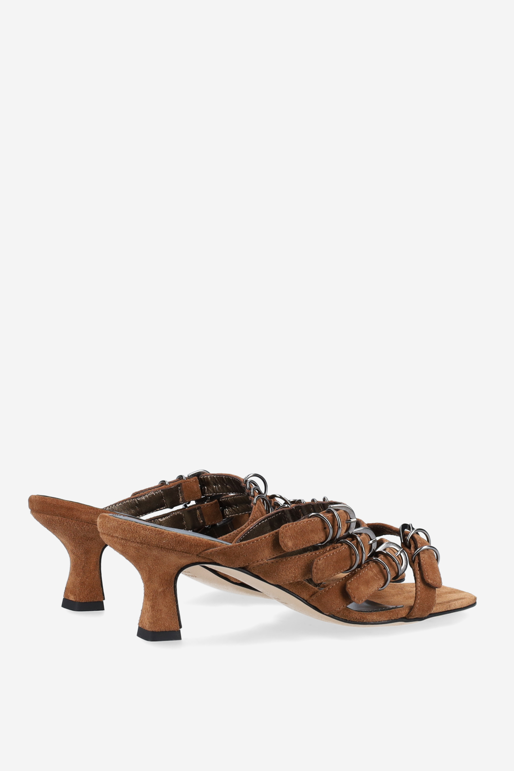 Candy paint suede sandals