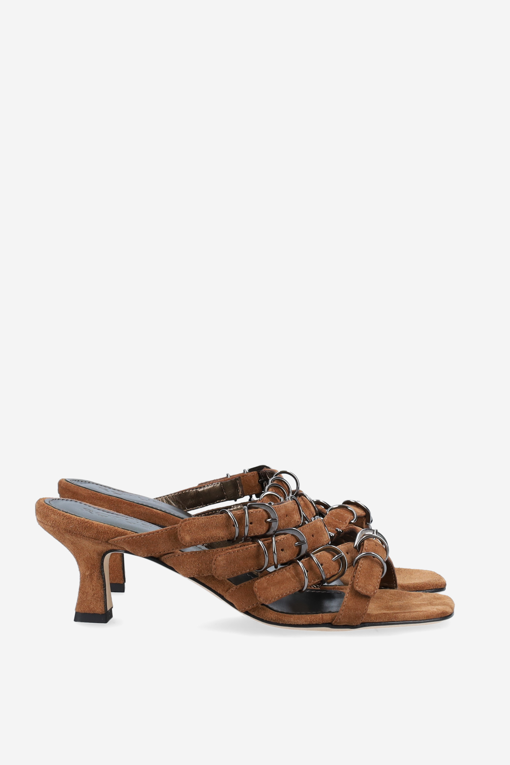 Candy paint suede sandals