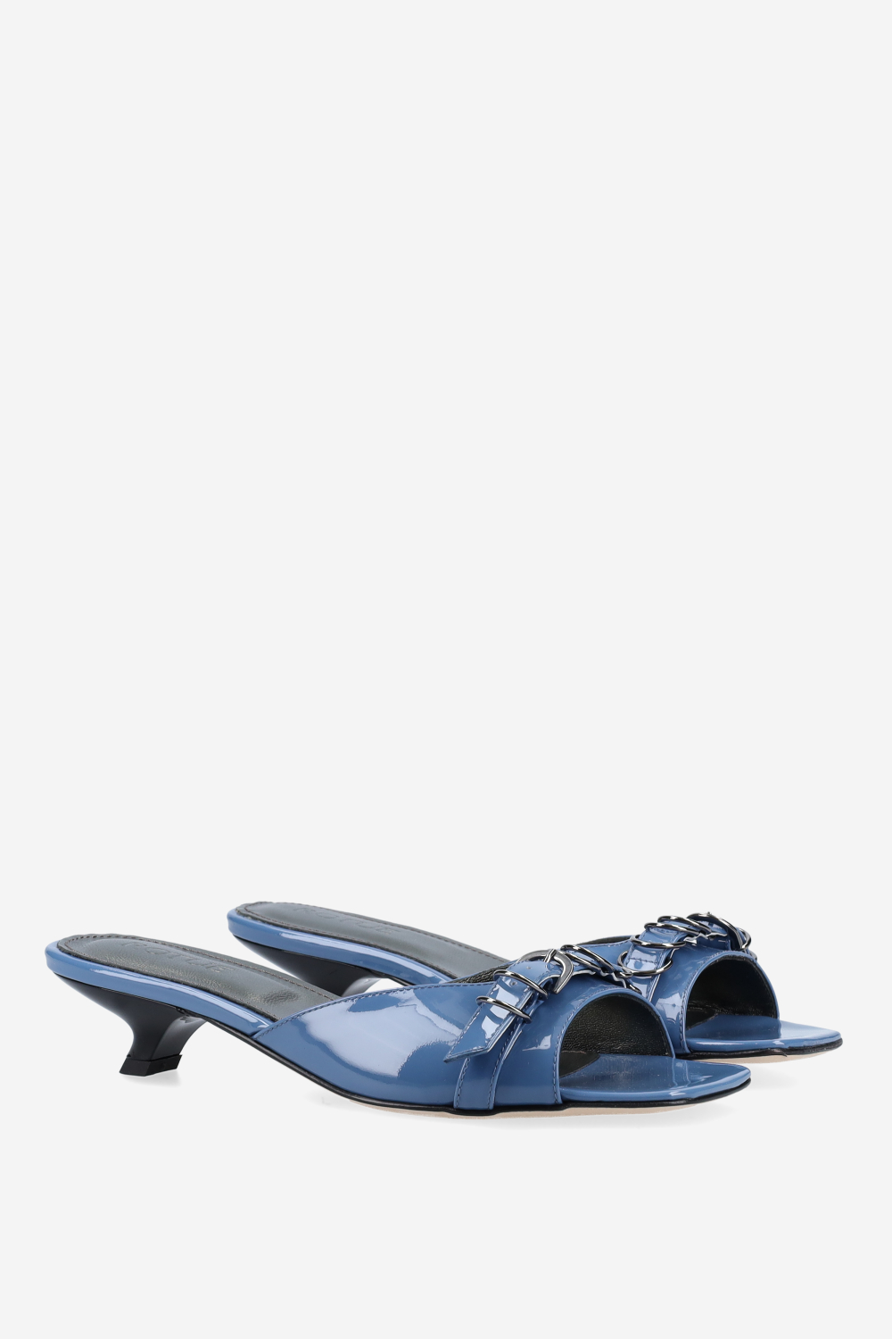 Fast Love patent leather sandals