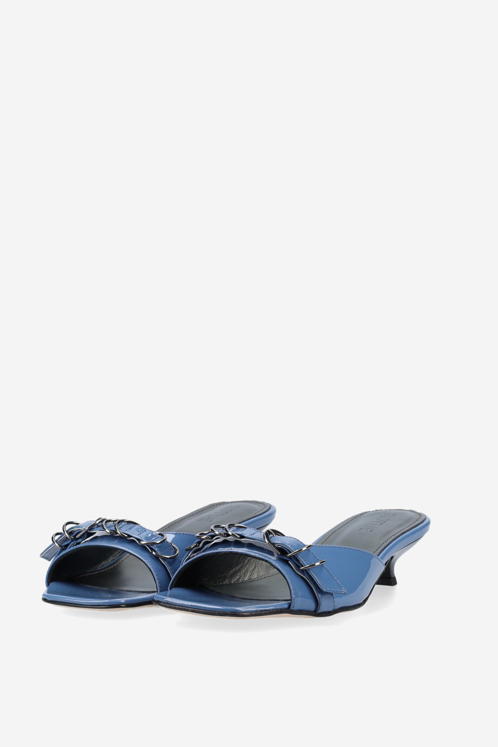 Fast Love patent leather sandals