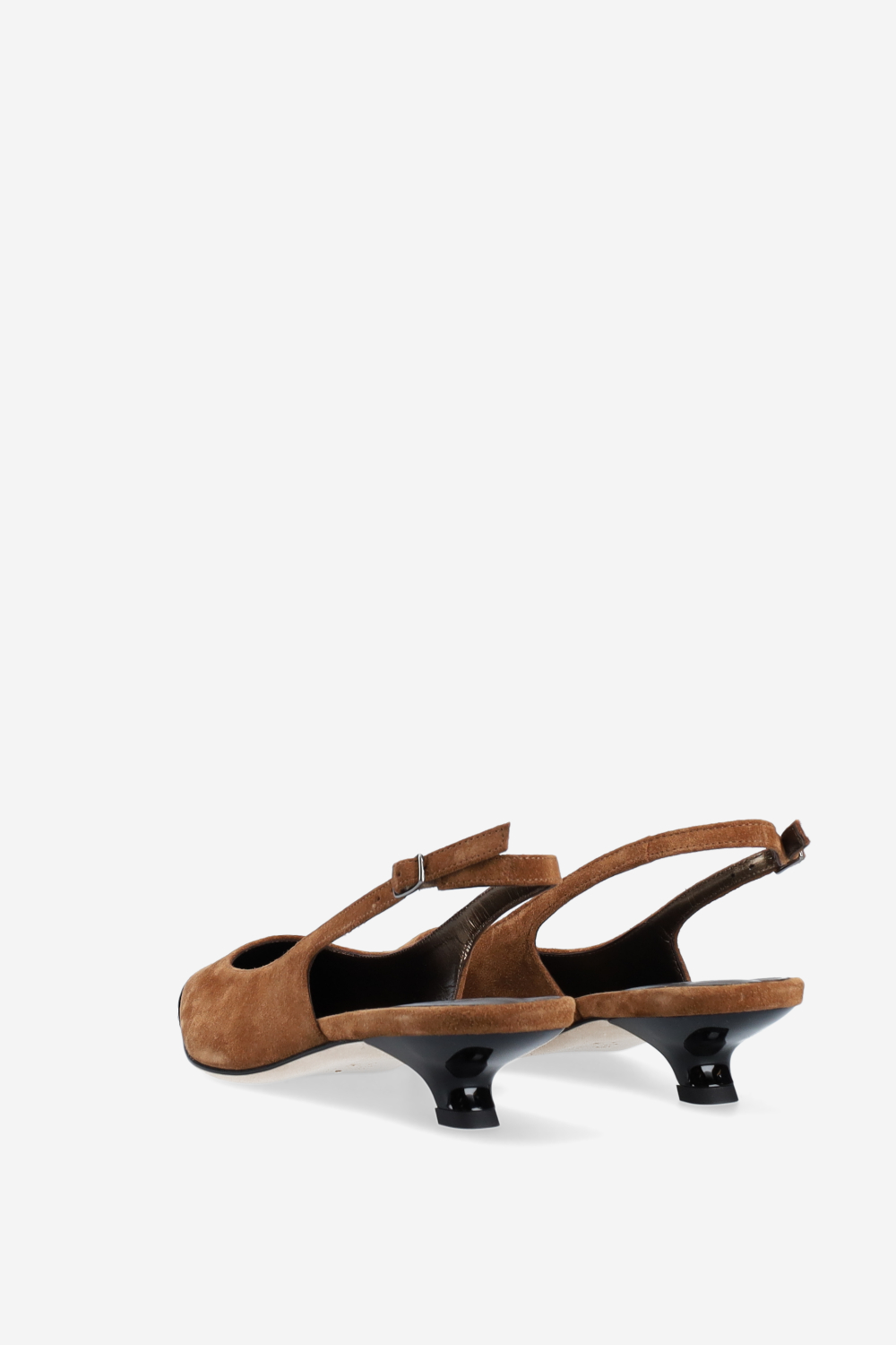 Bulletproof suede slingbacks