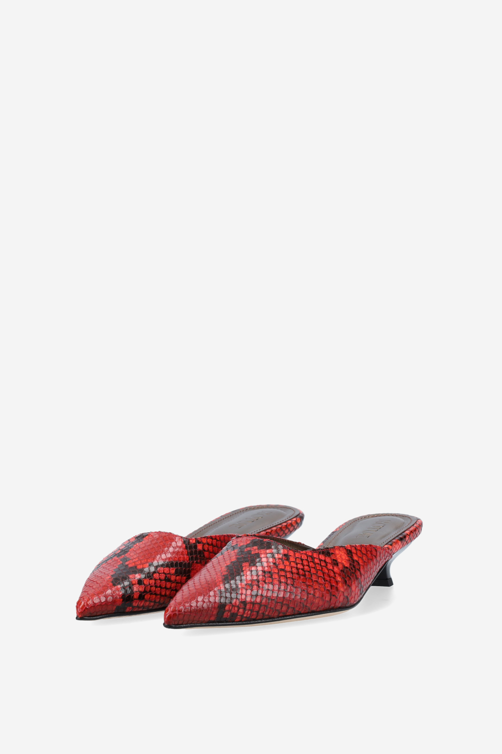 Trip leather mules
