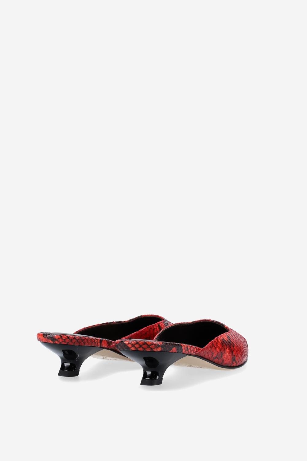 Trip leather mules