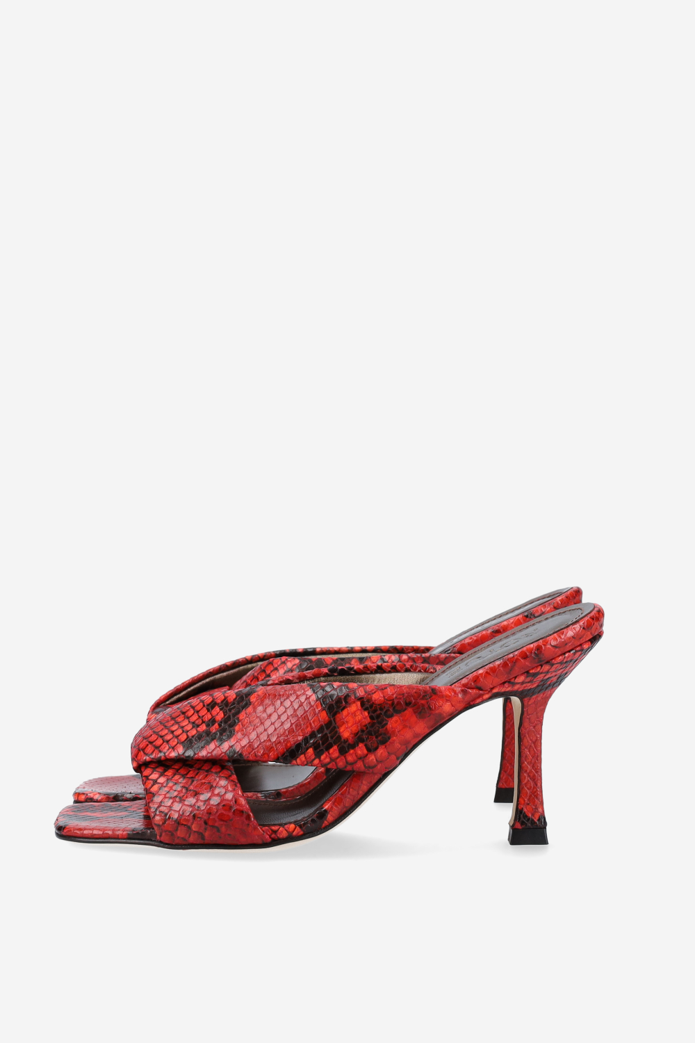 Midnight pitone leather sandals