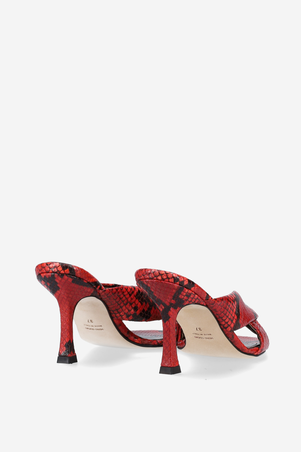 Midnight pitone leather sandals